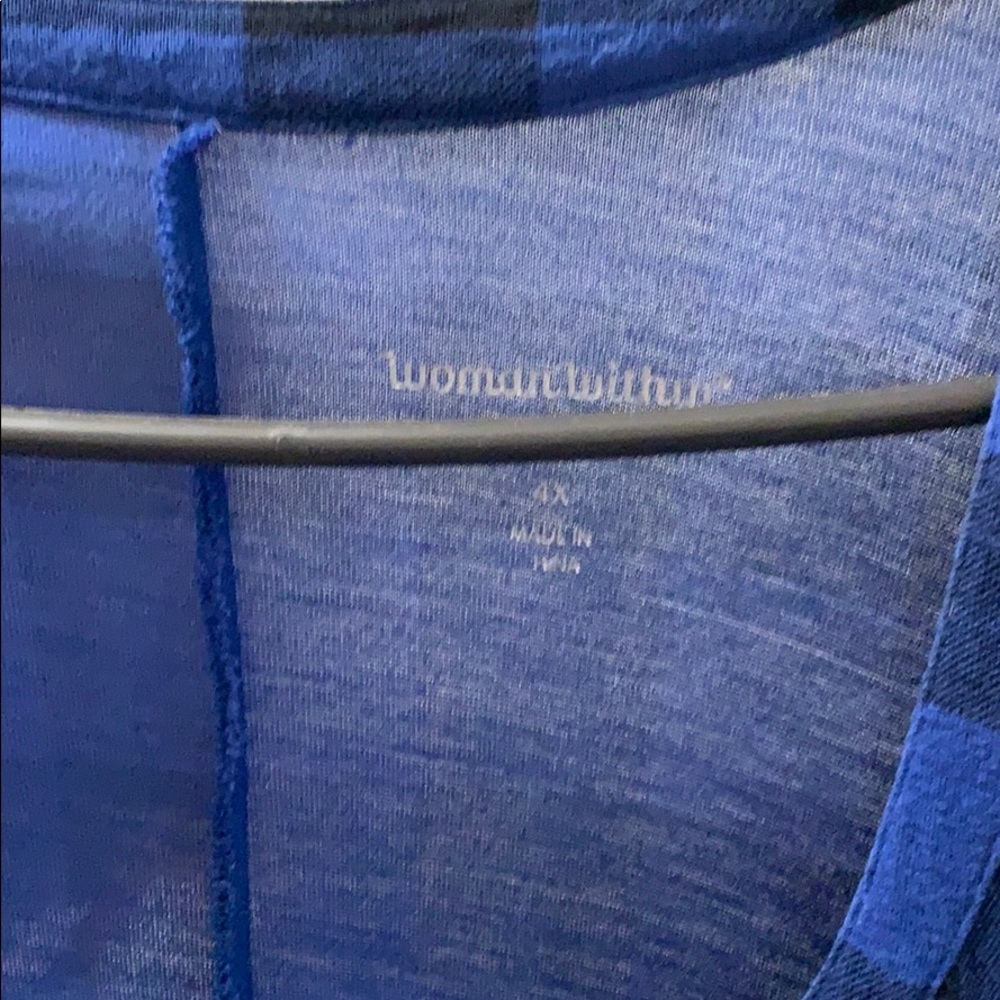 Woman within shirt